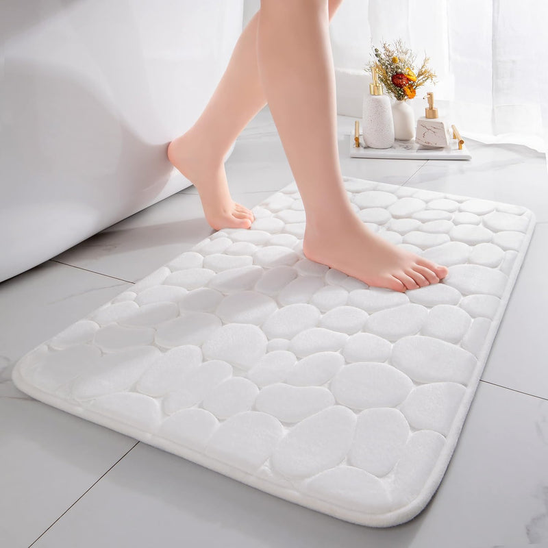 chakme Badematte Memoryschaum Badteppich Memory Foam Duschvorleger Saugfähige Badvorleger Badezimmer
