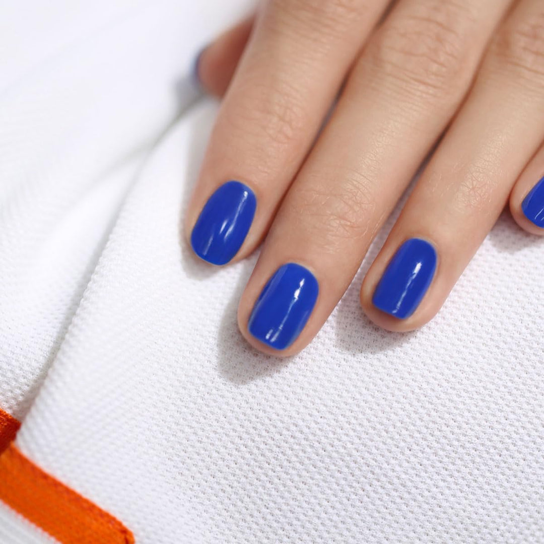 Manucurist Green Flash™ Blau Gel Nagellack Ultramarine - Hema Free UV Lack, 12-Free Lack, Bio-basier
