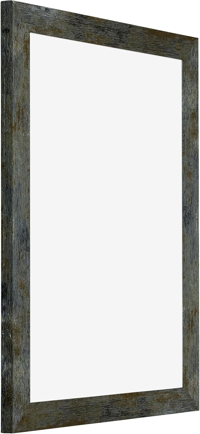 yd. Your Decoration - Bilderrahmen 75x100 cm - Blau Gold Meliert - Bilderrahmen aus MDF mit Acrylgla