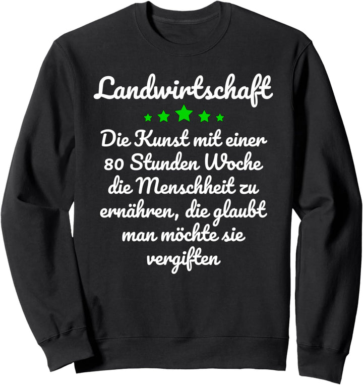 Definition Landwirtschaft Menschheit ernähren Landwirtschaft Sweatshirt