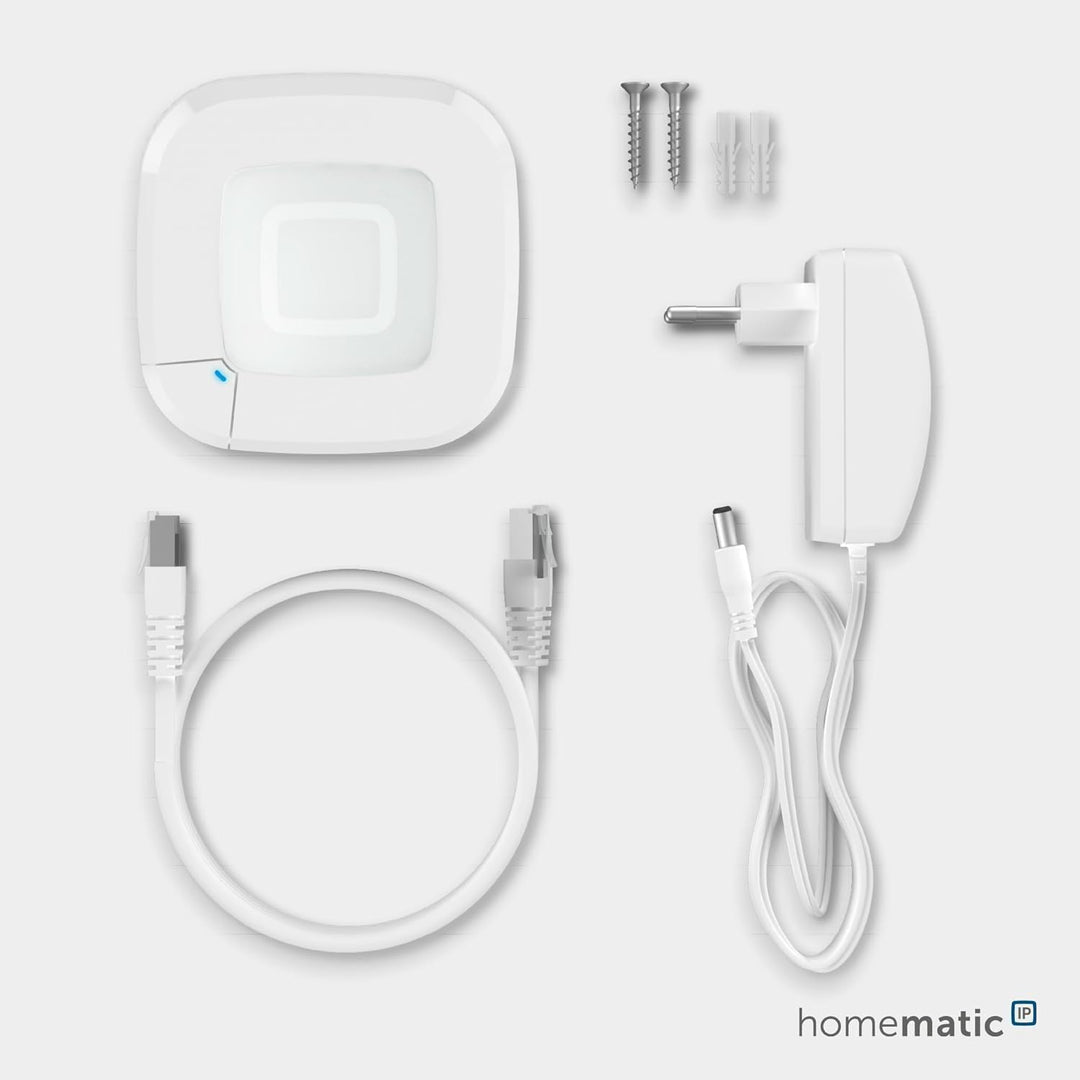 Homematic IP Access Point 2 + 2X Heizkörperthermostat, Smart Home, digitaler Thermostat Heizung, Ste