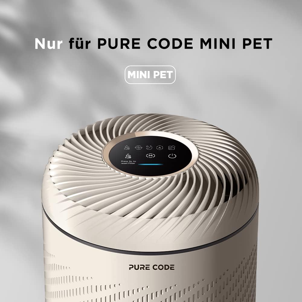 PURE CODE H13 HEPA Filter gegen 99,97% Gerüche Partikel Staub Rauch Pollen Tierhaare, Ersatzfilter A