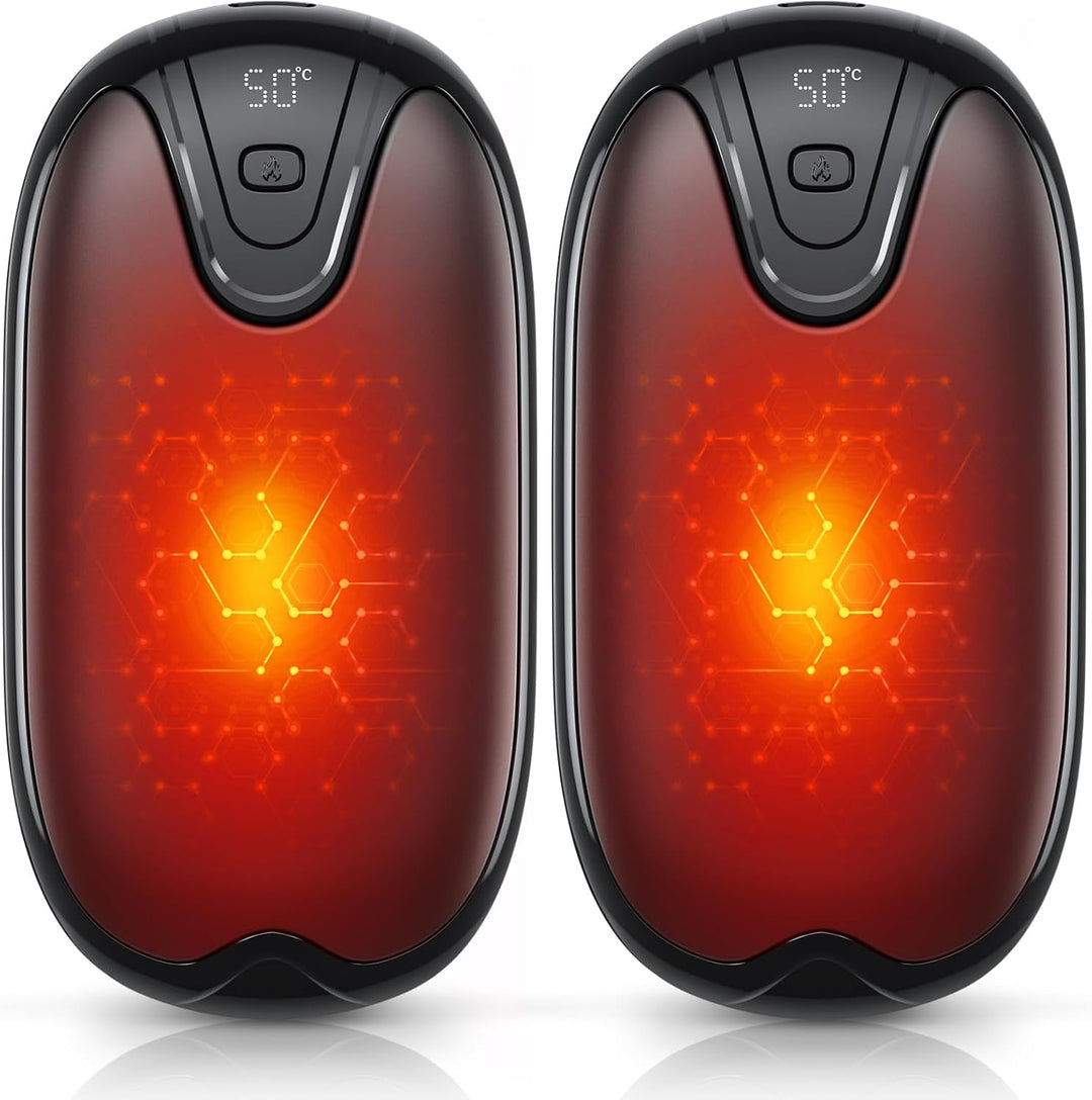 Handwärmer elektrisch,Split 2er-Pack Wiederaufladbar Handwärmer Tragbare Taschenwärmer, 3 Heizmodi T