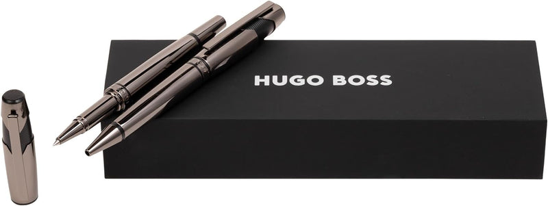 Hugo Boss Stifte-Set Chevron Gun HPBR252D (Kugelschreiber & Tintenroller) | Geschenkbox