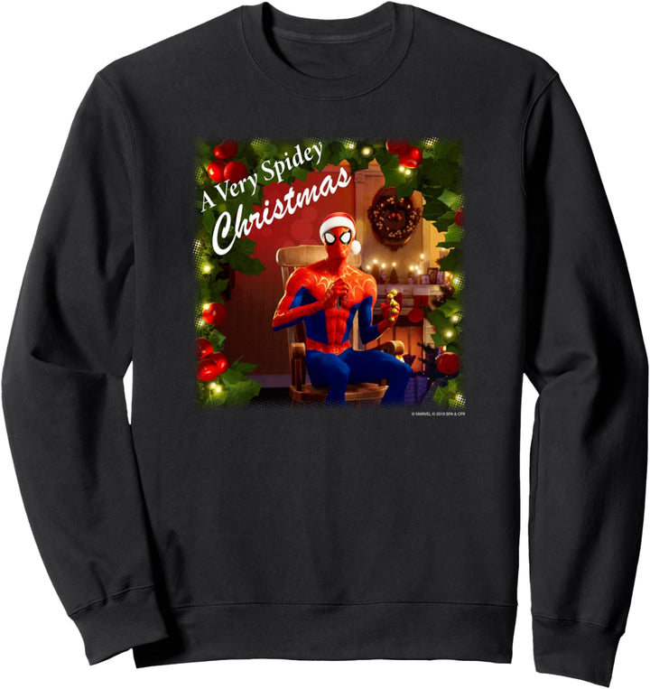Marvel Spider-Man Spidey Christmas Album Cover Sweatshirt