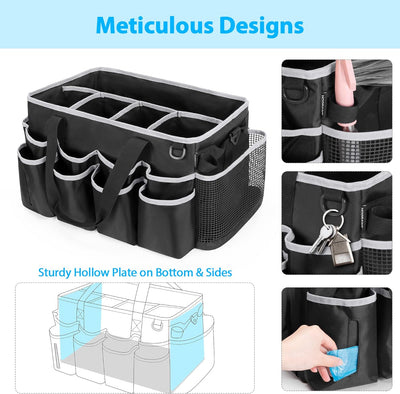 HODRANT Extragrosser Tragbarer Hausputz Caddy, Reinigungs Organisator für Reinigungs Produkte, Haush