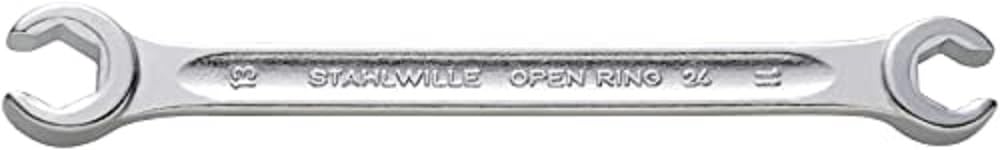 Stahlwille 24 10 X 11 Doppelringschlüssel "24" 10x11mm offen, Silber 10 x 11 mm Silber, 10 x 11 mm S