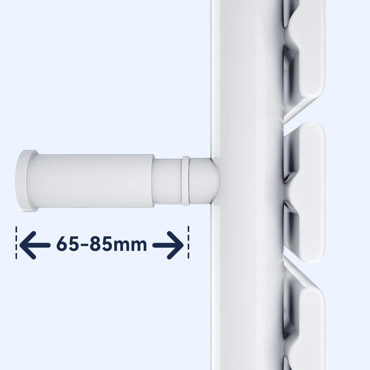 SONNI Badheizkörper Flach Handtuchtrockner 1038 x 400 mm Weiss Handtuchwärmer mit Multiblock Seitena
