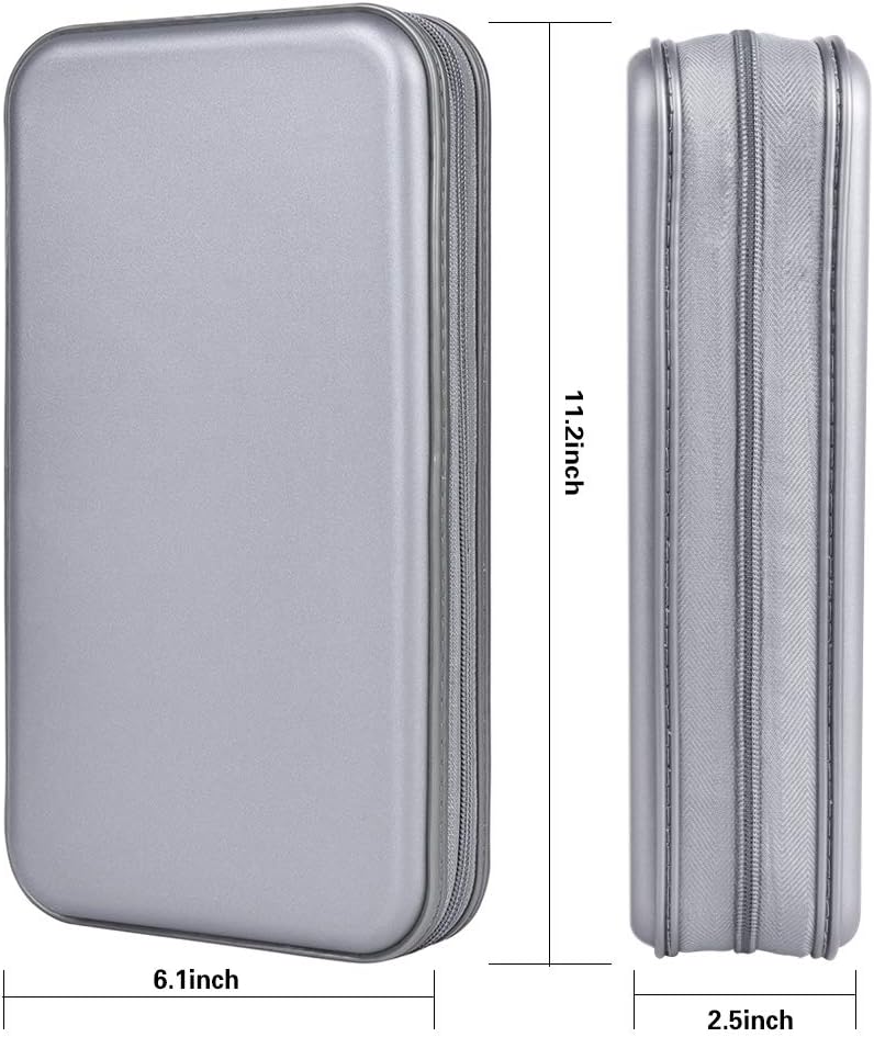 alavisxf xx CD Tasche, 96 CD/DVD Tasche Hartplastik CD Taschen Aufbewahrung Schutzhülle DVD Lagerung