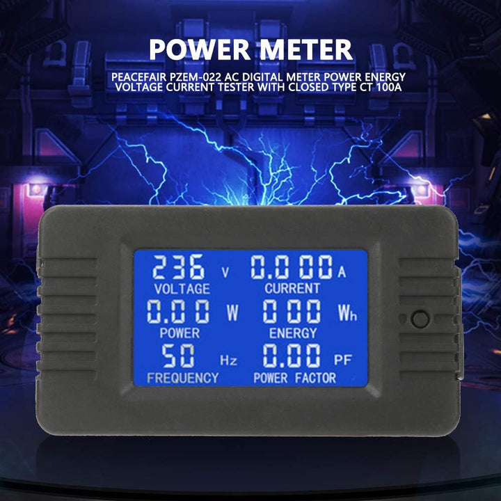 Digitales Voltmeter, PEACEFAIR PZEM-022 AC Multifunktions-Digitalzähler Leistung Energie Spannung St