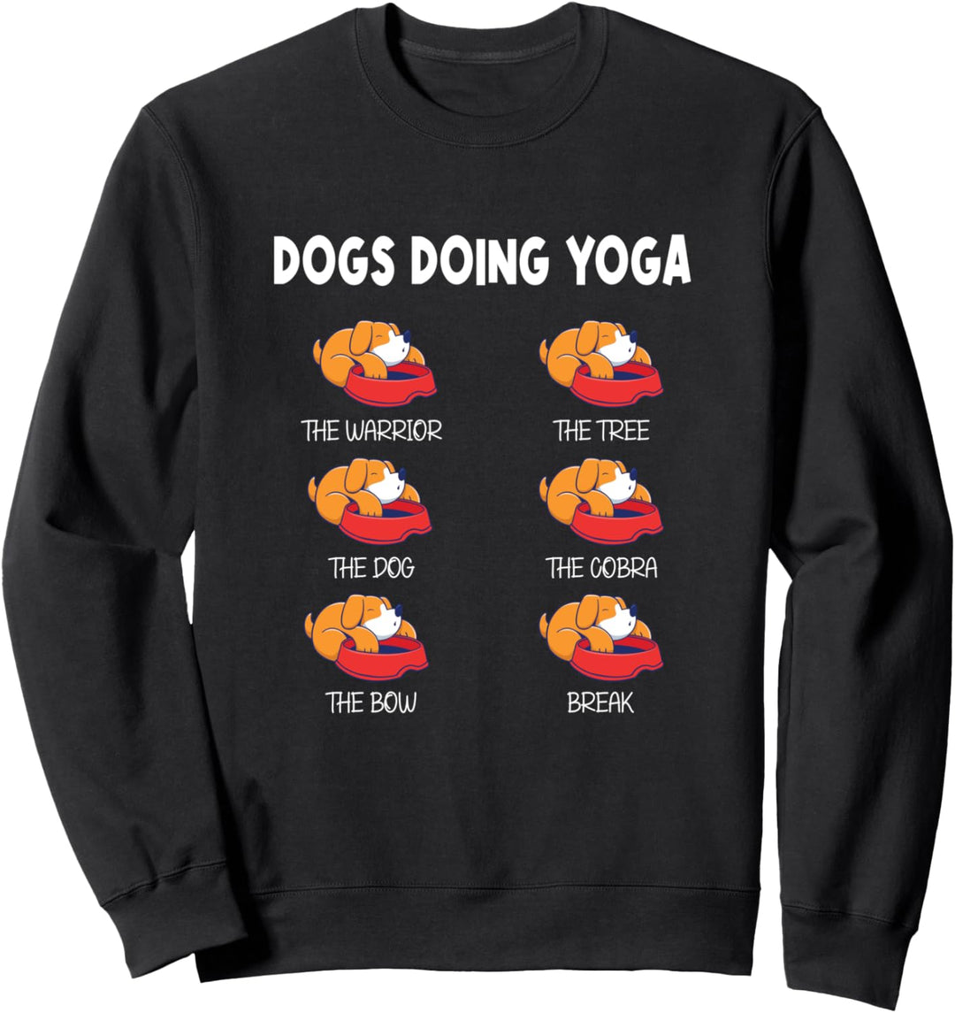 Dogs Doing Yoga Outfit Damen Meditation Namaste Hunde Yoga Sweatshirt