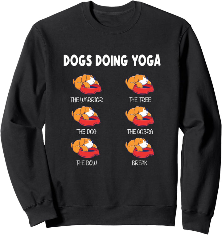Dogs Doing Yoga Outfit Damen Meditation Namaste Hunde Yoga Sweatshirt