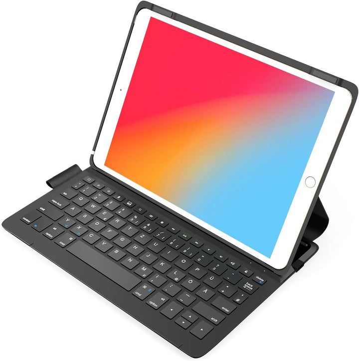 Inateck Ultraleichte Tastatur Hülle für iPad 2021(9th Gen)/iPad 2020(8th Gen)/iPad 2019(7th Gen) 10.