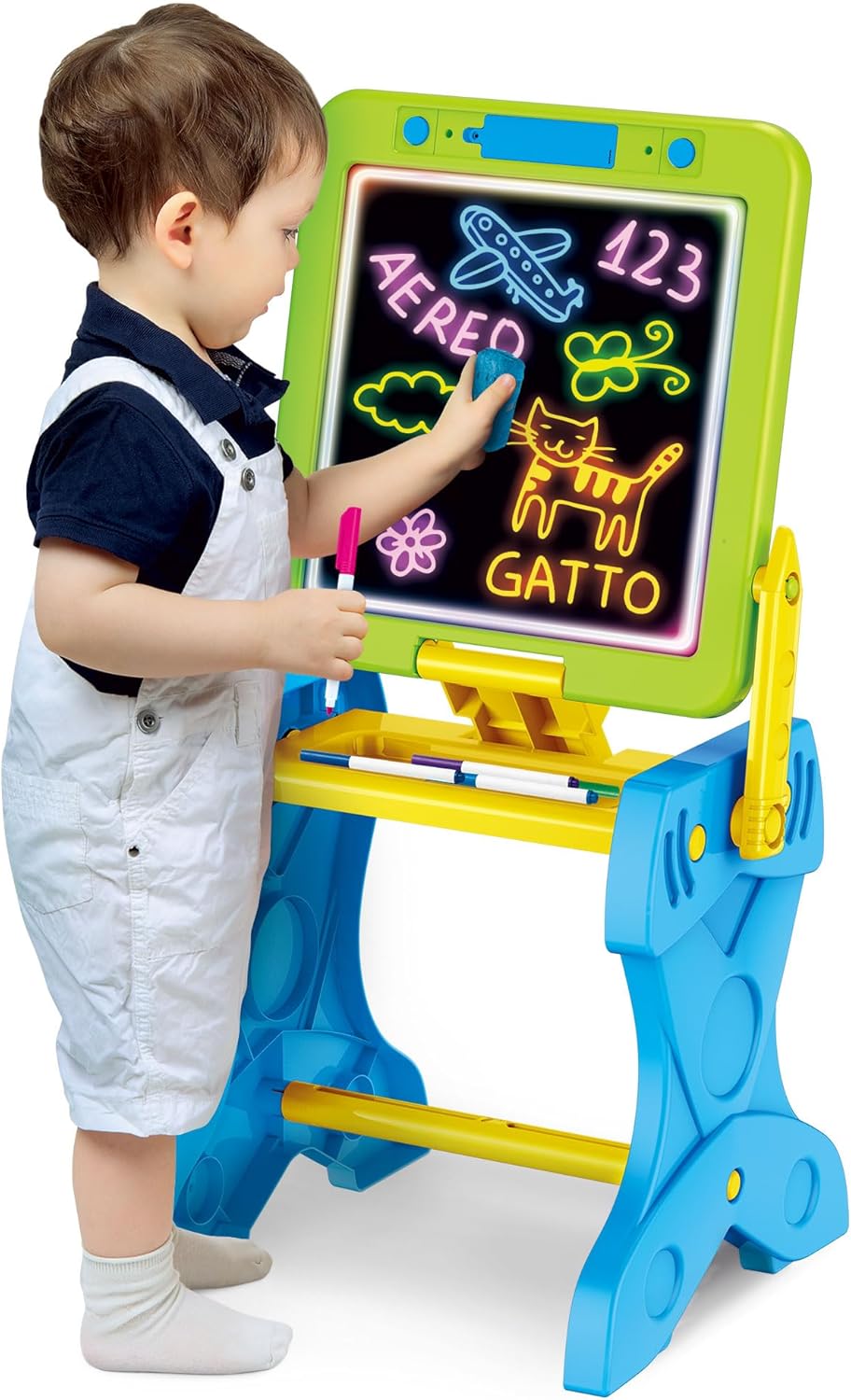 Liscianigiochi 97142 Carotina LED-Bankett für Spiel und Lernen, 3 in 1, Set in Kindergrösse, Mehrfar