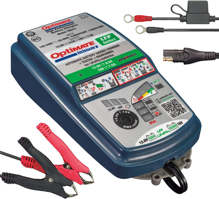 TecMate, Optimate TM-270, Lithium LFP Select 10-stufiges gekapseltes batterieschonendes 12.8V 9.5A /