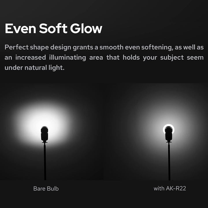 Godox AK-R22 Diffusion Dome, Collapsible Light Modifie, für Godox AD100PRO, Godox AD200 Godox AD200P