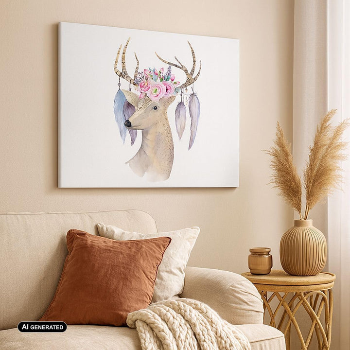 Bilder auf Leinwand Lieber Kopf hipster illustration Leinwandbild 70x50cm Wandbilder Dekoration Wohn