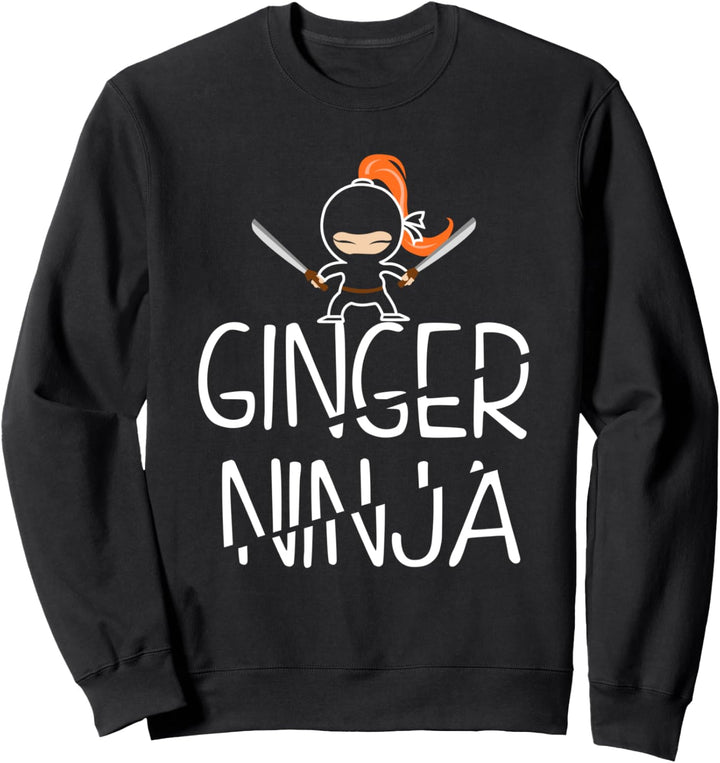 Ginger Ninja Funny Redhead Sweatshirt