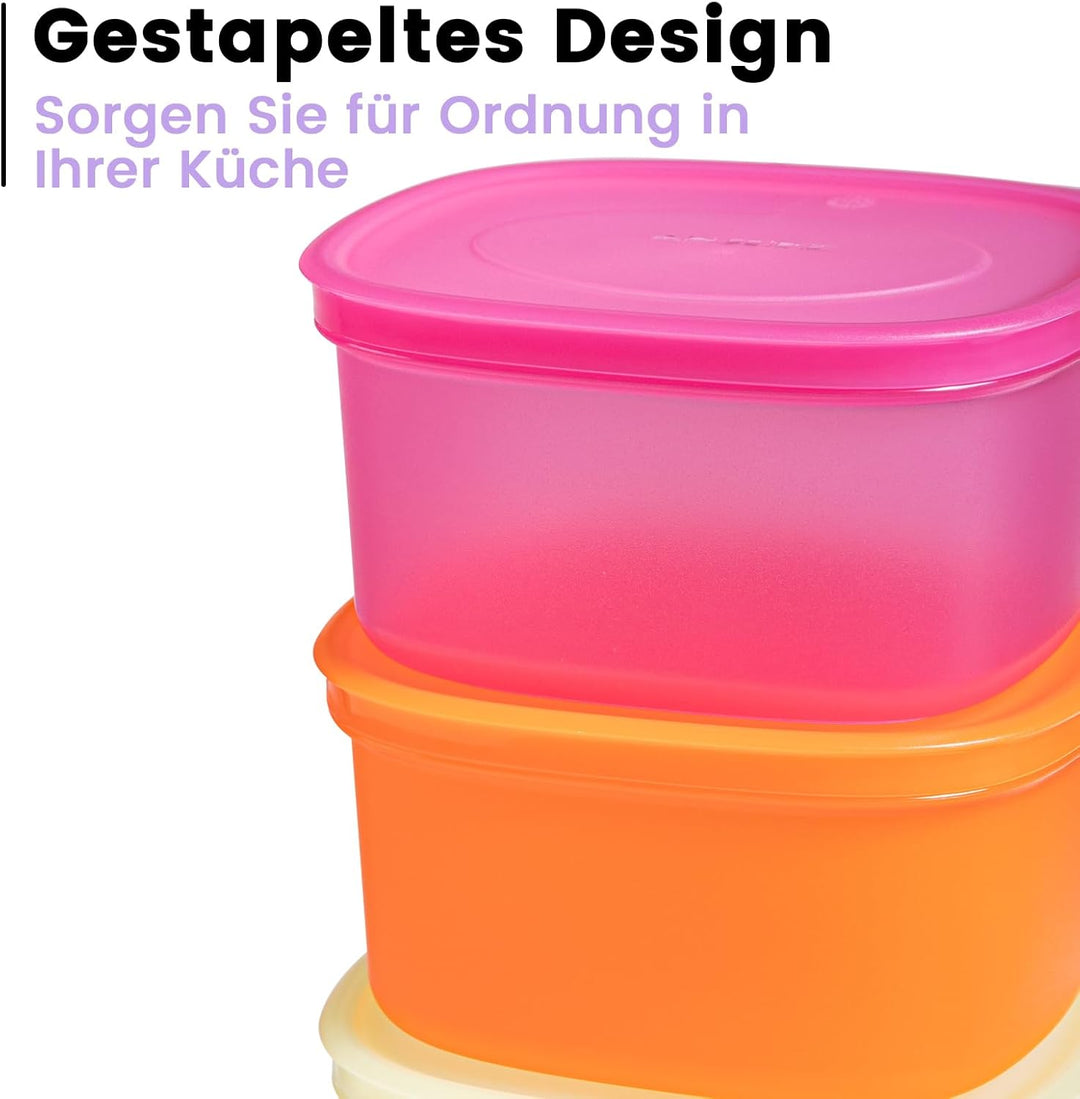 Meal Prep Boxen, 7 Stück Wiederverwendbare Frischhaltedosen mit Deckel, Geschirrspüler, Mikrowelle u