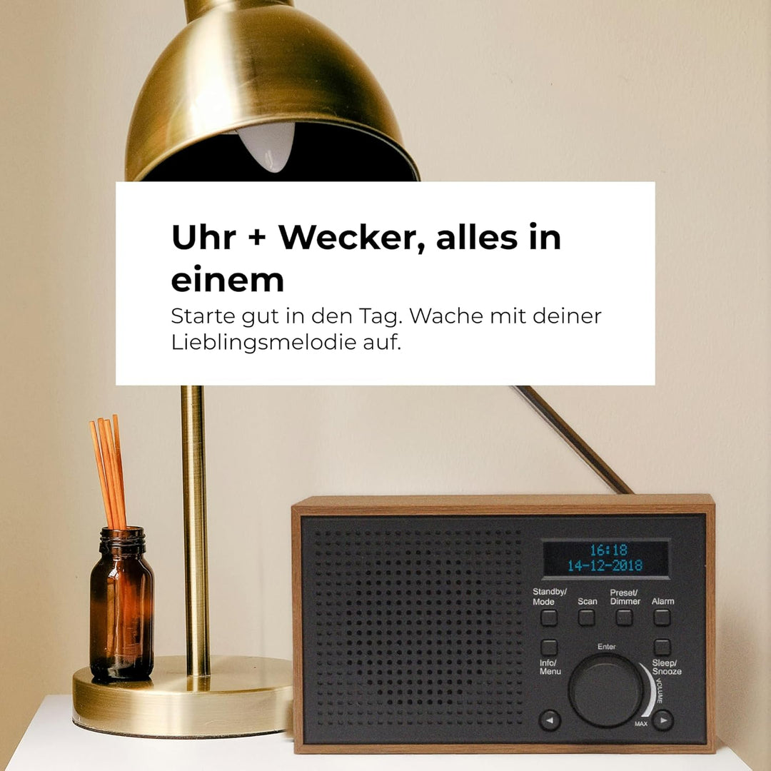 Denver DAB-46 Tischradio DAB+, UKW Grau 111000000000, Grau