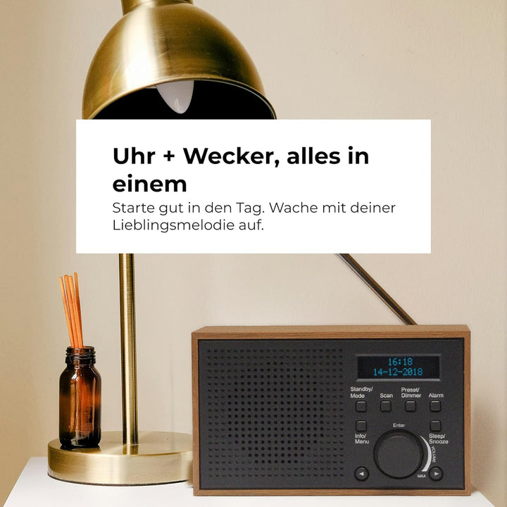 Denver DAB-46 Tischradio DAB+, UKW Grau 111000000000, Grau
