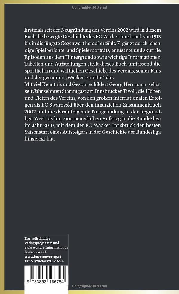 FC Wacker Innsbruck. Die Legende, Taschenbuch
