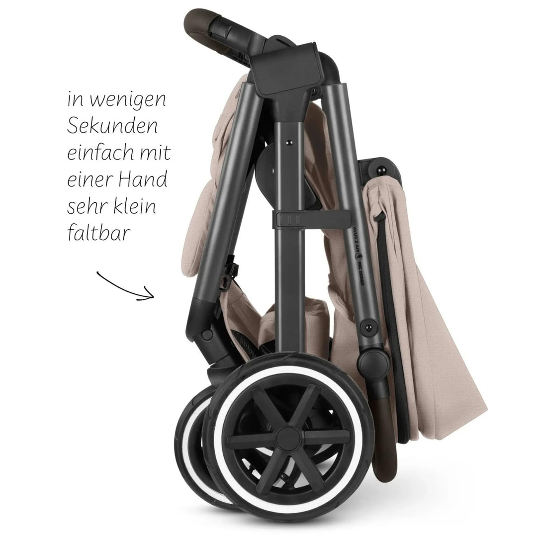 ABC Design Avus 2 Air – Buggy & Sportwagen mit Luftreifen, Einhand-Faltung, höhenverstellbarem Schie