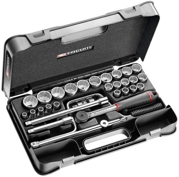 Steckschluessel-Set 1/2 SL.161 30-tlg 1,27 cm (1/2 Zoll) Silber, 1,27 cm (1/2 Zoll) Silber