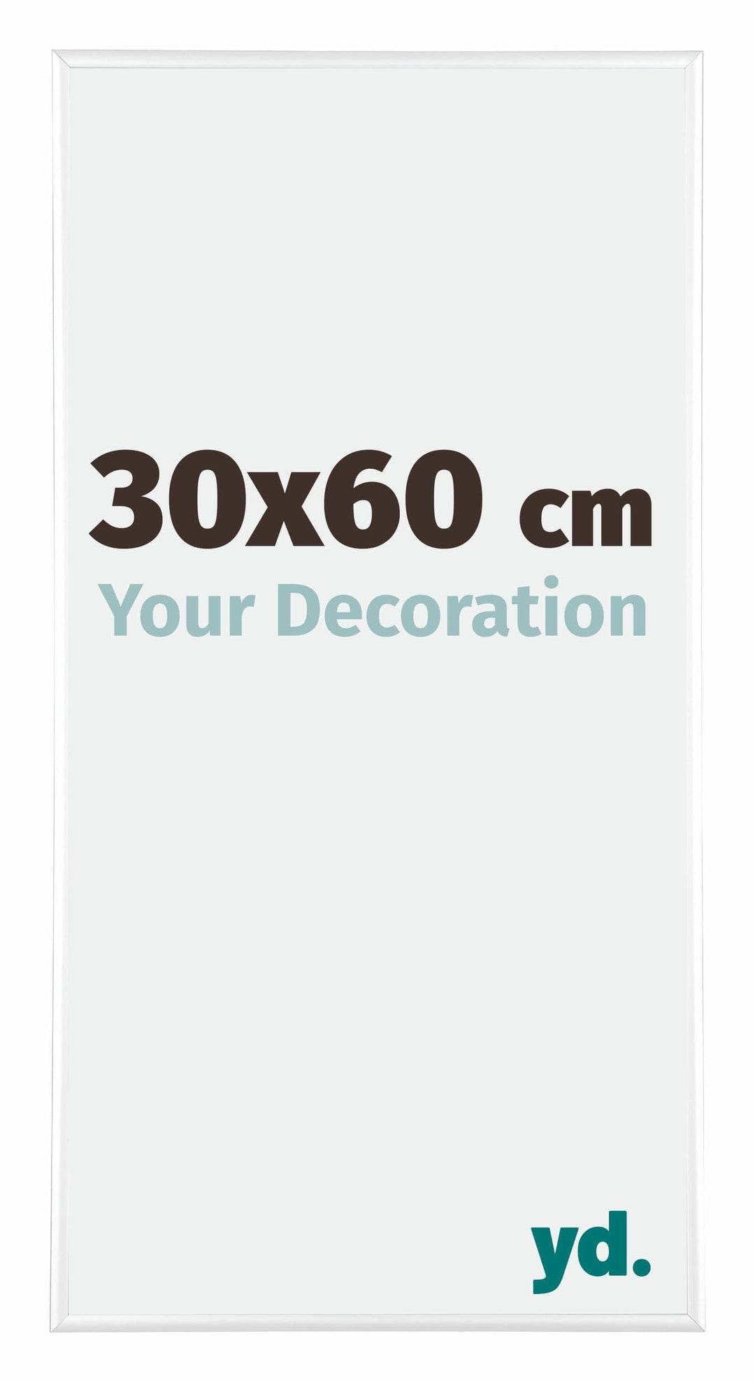 yd. Your Decoration - Bilderrahmen 30x60 cm - Bilderrahmen aus Aluminium mit Acrylglas - Antireflex