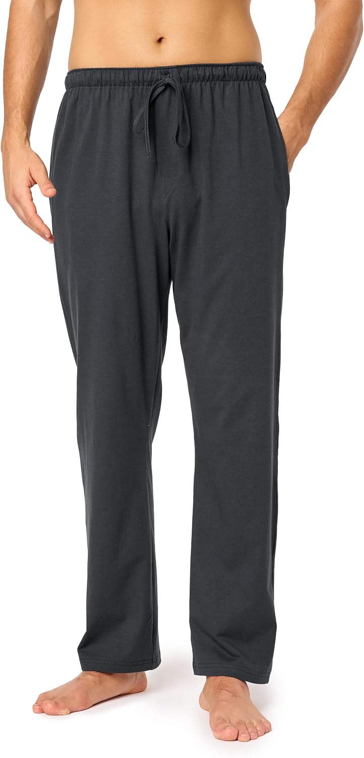 Timone Herren Schlafanzugshose Lang Pyjamahose aus Baumwolle Freizeithose Schlafhose Loungewearhose