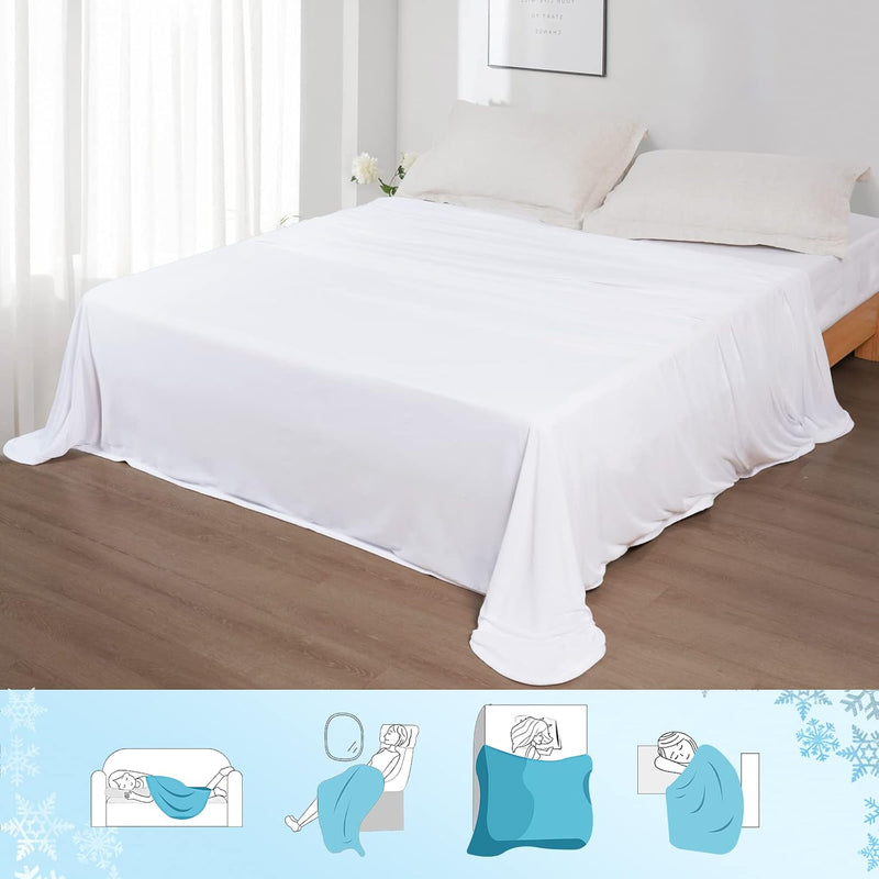 PHF Kühldecke 230x270cm, Selbstkühlende Sommer Decke Arc-Chill Q-Max>0.4, Schweissabsorbierende und
