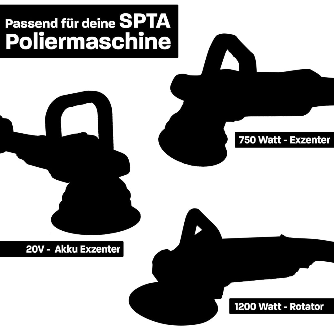 detailmate ONE STEP Polier Set - menzerna Polish passend für SPTA 125mm Exzenter Poliermaschine 15mm