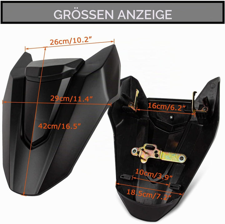 Soziusabdeckung Rücksitzbezug für CB650R CBR650R 2018 2019 2020 2021 2022 2023 PSLER Sitzkappe Heckv