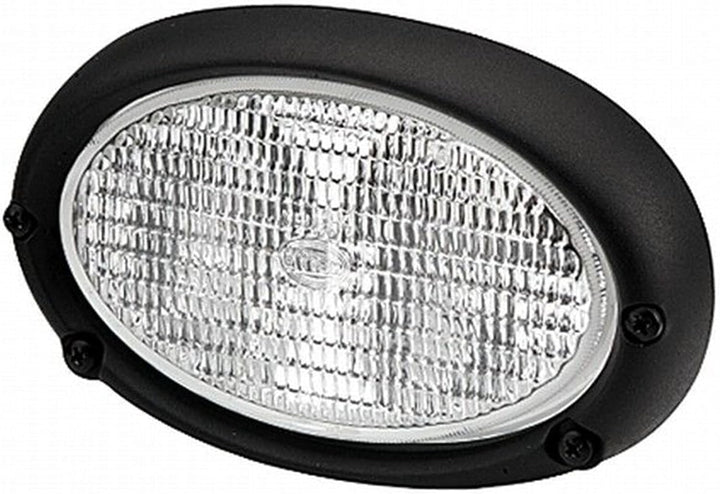 HELLA - Halogen-Arbeitsscheinwerfer - Oval 100 - 12V - Einbau/Schraubanschluss - 2-Punkt Befestigung