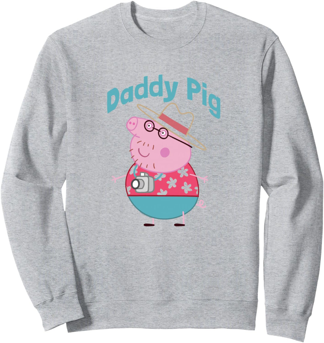 Peppa Pig Father's Day Daddy Pig Summer Vacation Portrait Sweatshirt