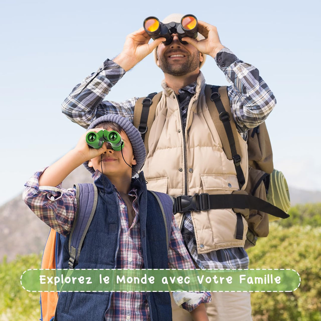 Fernglas Kinder Vergrösserung 8X21, Mini Fernglas Kinder Spielzeug ab 3-12 Jahre, Outdoor Spielzeug