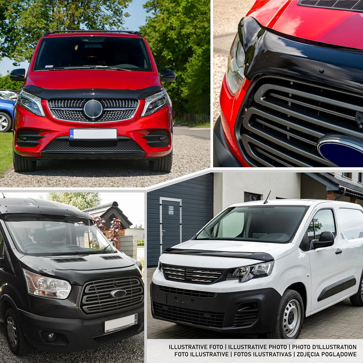 CHROMEMASTER | Auto Zubehör; Steinschlagschutz; Motorhaubenabdeckung Kompatibel mit Renault Master a