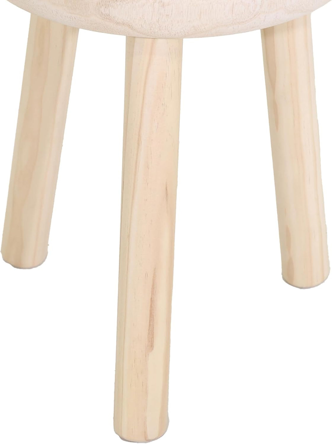 Spetebo Holz Blumenhocker mit 3 Beinen - Ø 35 cm - Deko Hocker rund naturbelassen - Pflanzenständer