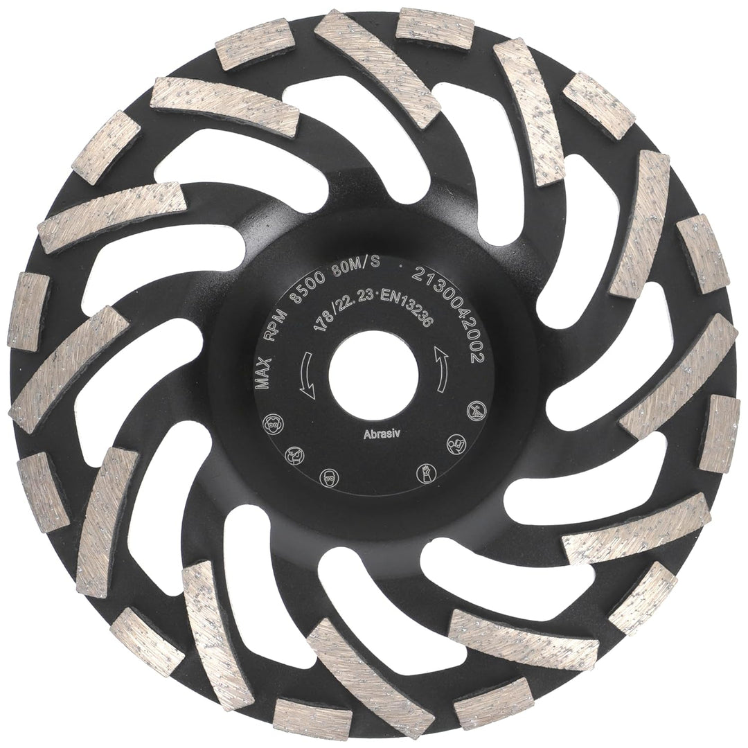 PRODIAMANT Diamant-Schleiftopf 180 mm x 22,2 mm Turbo ST91 Diamantschleifscheibe Asphalt Estrich Pro