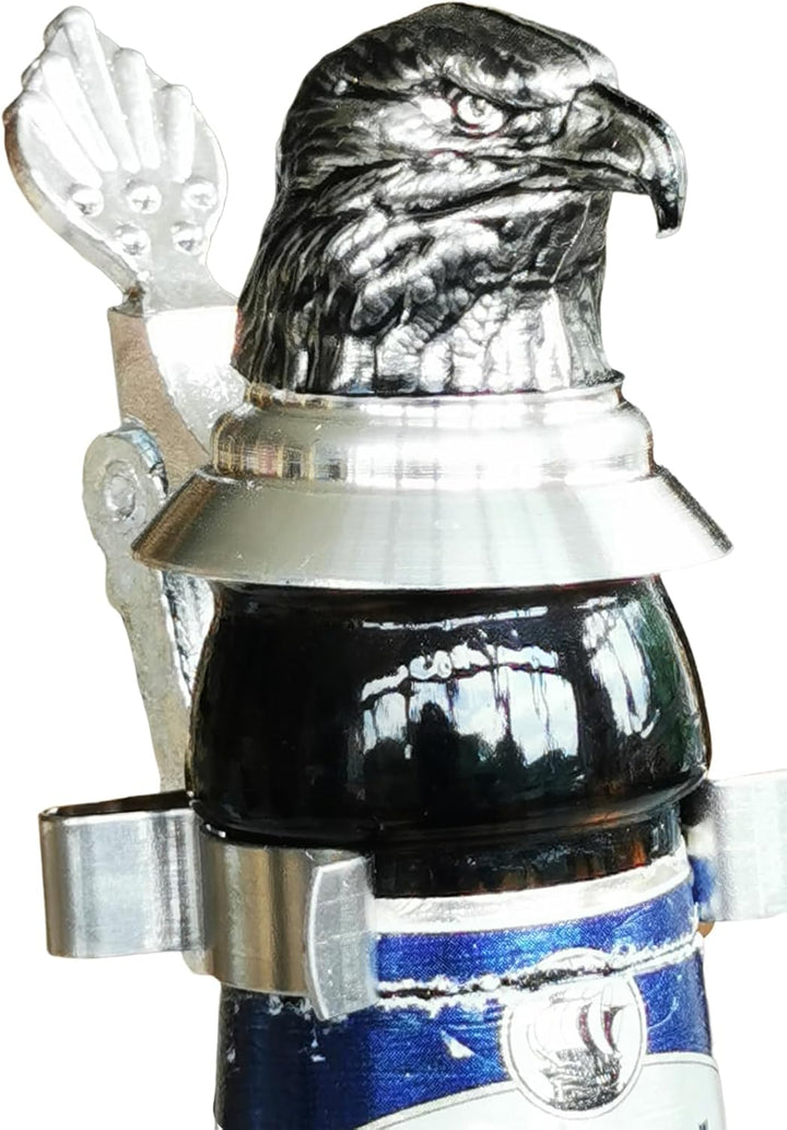 Flaschendeckel Zinn, Bierflasche Zinn Deckel, Bierflaschendeckel, Adler, Adlerkopf, Eagle