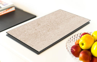 DarHaus Herdabdeckplatte einteilig 40x52 cm Ceranfeld Abdeckung Glas Spritzschutz Abdeckplatte Glasp