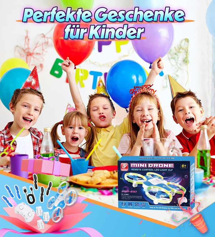 Korffe Mini Drohne für Kinder Spielzeug ab 6 7 8 9 10+ Jahre Jungen,RC Flugzeug Spielzeug Drone für