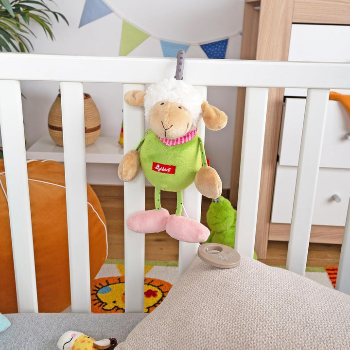 sigikid 49310 - Baby.basics, Spieluhr Schaf Grün/Schaf, Grün/Schaf