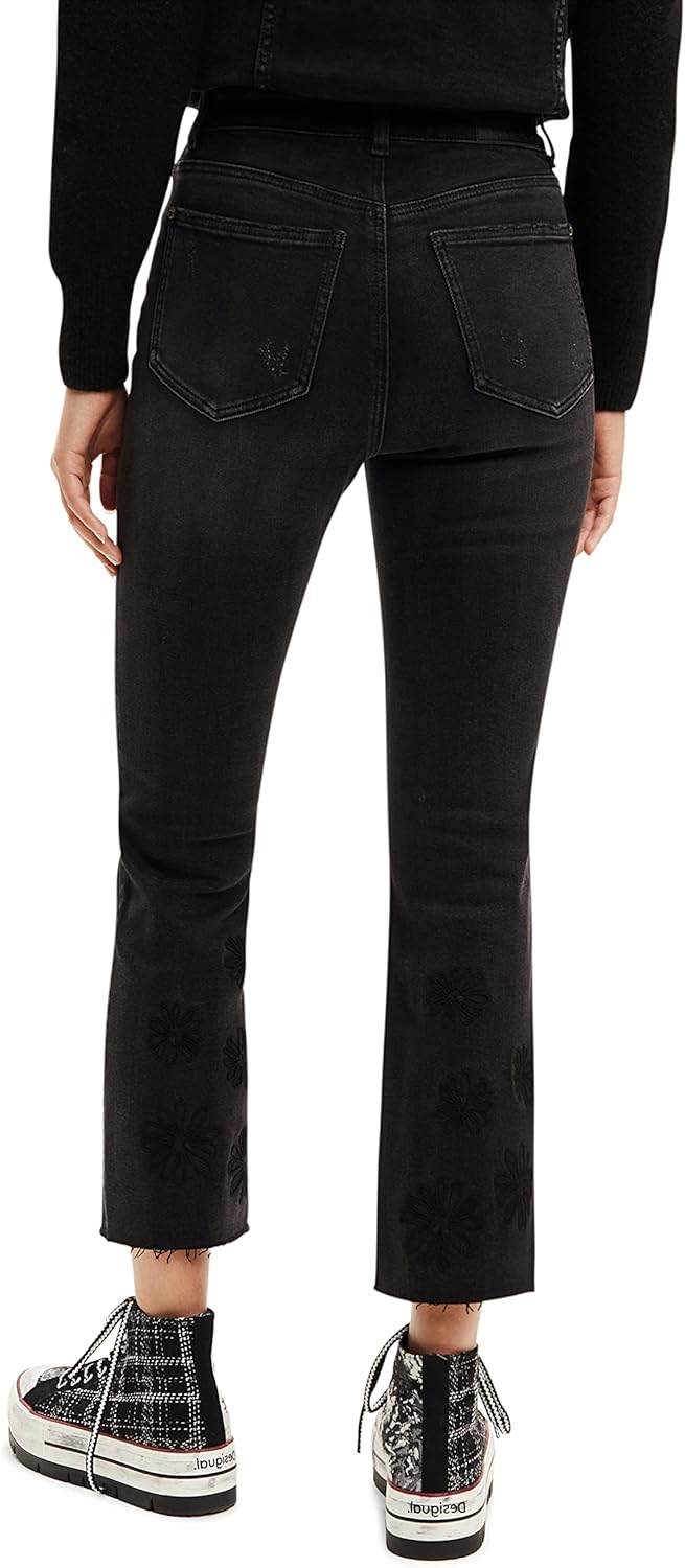 Desigual Damen Jeans 40 Schwarz, 40 Schwarz