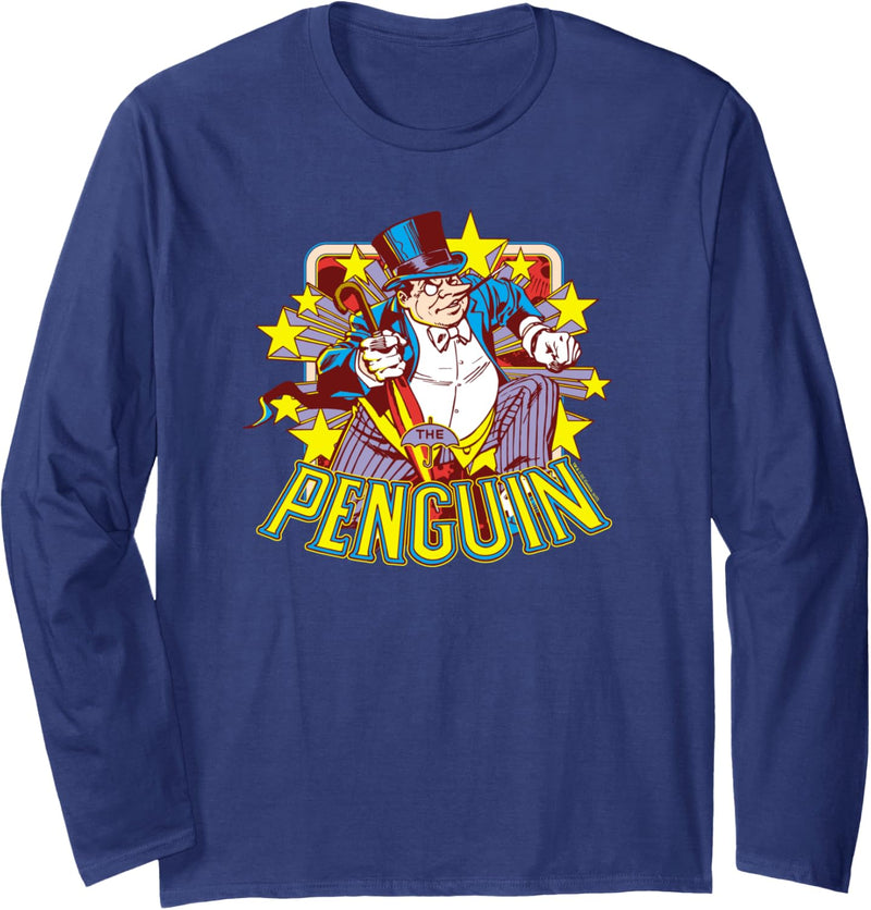 Batman Penguin Stars Langarmshirt