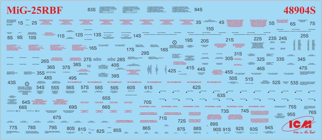 ICM 48904 Modellbausatz MiG-25 RBF, Soviet Reconnaissance Plane, Schwarz