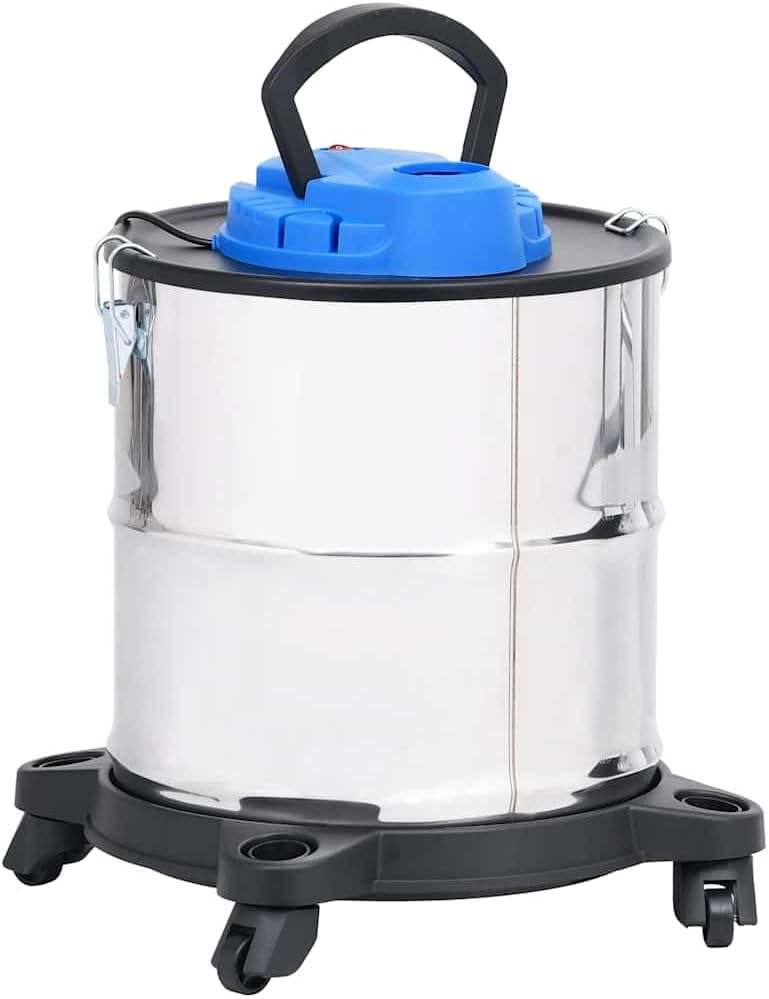 Aschesauger mit HEPA-Filter 1200W 20 L Edelstahl für Holzöfen Kaminen Feuerstellen Staubsauger mit B