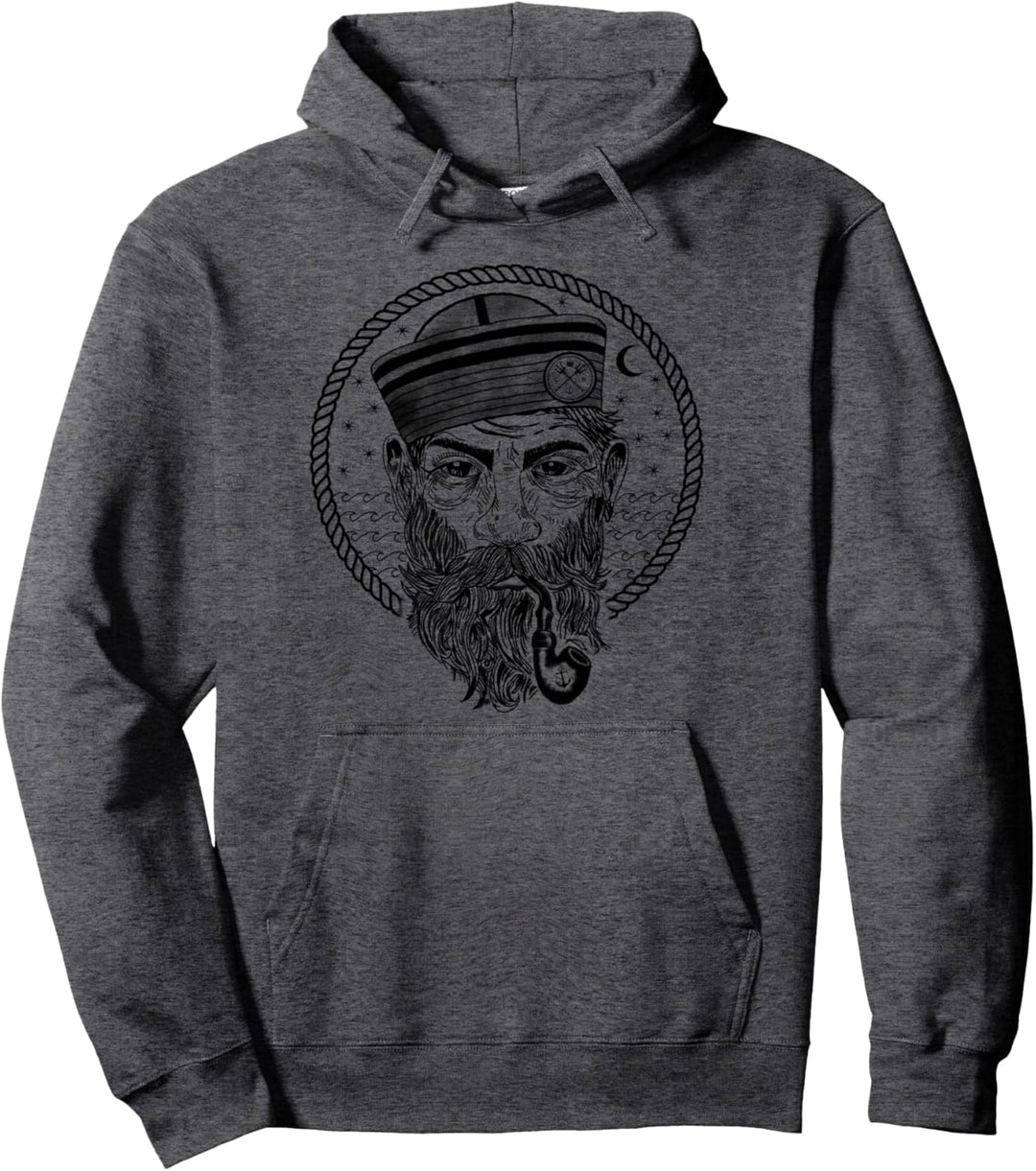 Seemann Captain Fischen Segeln Meer Strand Beach Seaman Pullover Hoodie