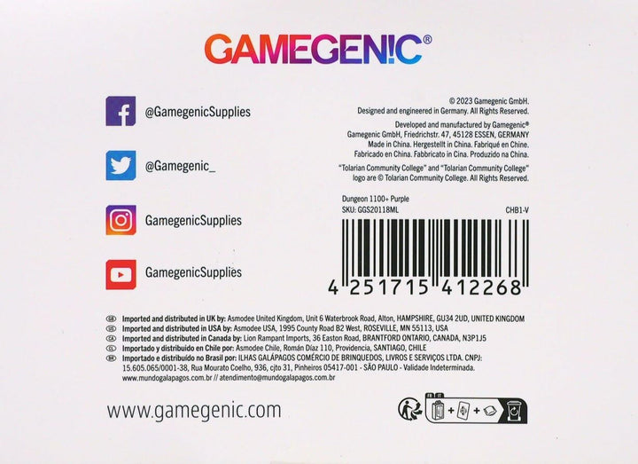 Gamegenic, Dungeon 1100+ Convertible – Purple Lila, Lila
