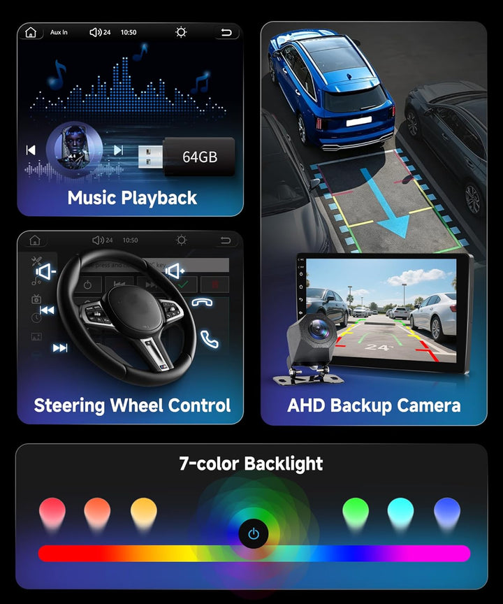 Hodozzy Autoradio für Toyota Avensis T27 2008-2015 mit Wireless Carplay Android Auto,9 Zoll Bildschi